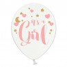 6 Globos de&nbsp;It's a Girl 30 cm