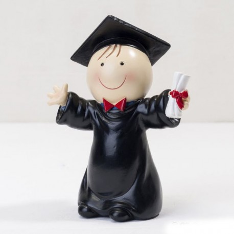 Figura Chico para Tartas de Graduación