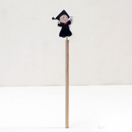 6 Lápices Madera Chico Graduado 24cm