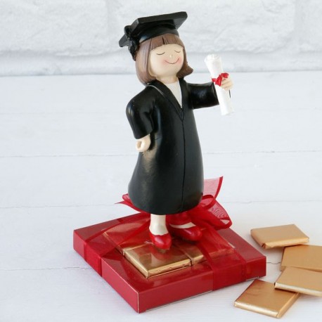 Figura Graduación Chica 8 Chocolates