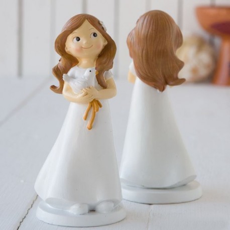 Figura para Tartas de Niña con Paloma