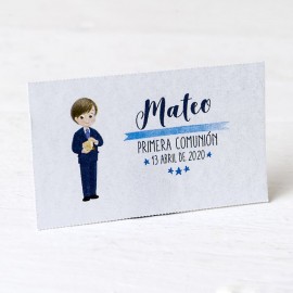 150 Tarjetas Niño Traje y Biblia 150 Tarjetas Niño Traje y Biblia