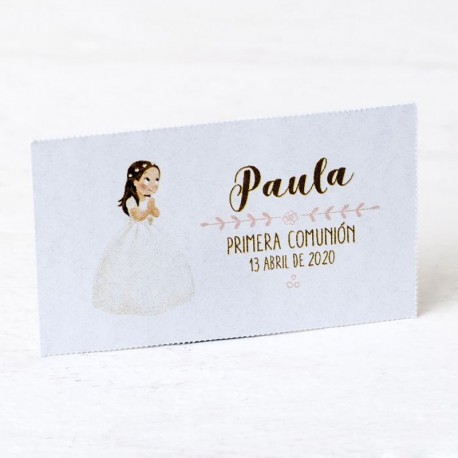 150 Tarjetas Niña con Corona