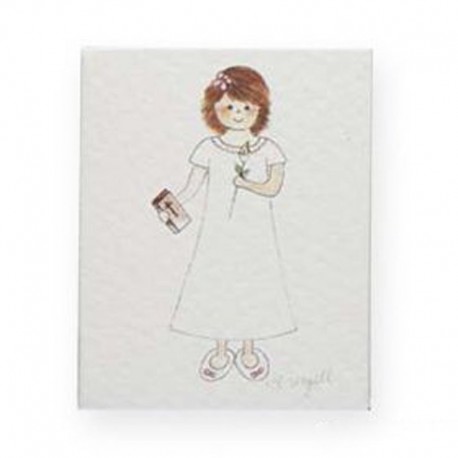 100 Tarjetas Niña con Lirio