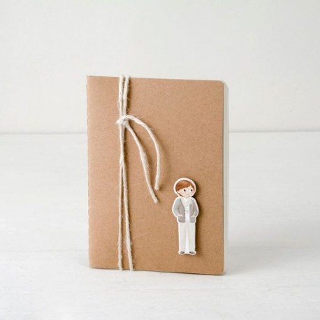 Libreta Adornada Niño con Foulard