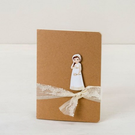Libreta Adornada Niña Romantico