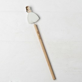 6 Lápices Niña con Corona 24 cm