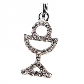 12 Colgantes Cáliz de Strass