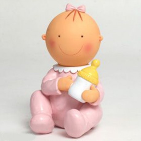 Figura para Tartas y Hucha Bebé Sentado y Biberón