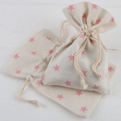 12 Bolsas con Estrellas 10 cm x 14 cm