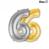 Globo Numero 6 Foil 86 cm