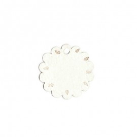 54 Tarjetas Flor y Hojas 3 cm