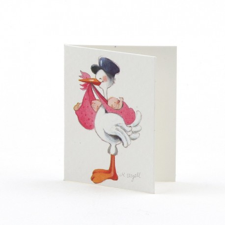 100 Tarjetas Librito Gemelos Cigueña Amorosa