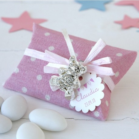 Broche Osito con Estuche con 5 Peladillas