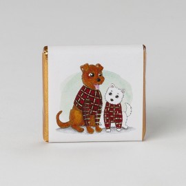 Chocolatina Individual Perritos Navideños Chocolatina Individual Perritos Navideños