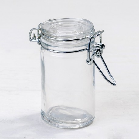 6 Tarros Vintage de 100 ml con Cierre Metálico 4,5x8 cm