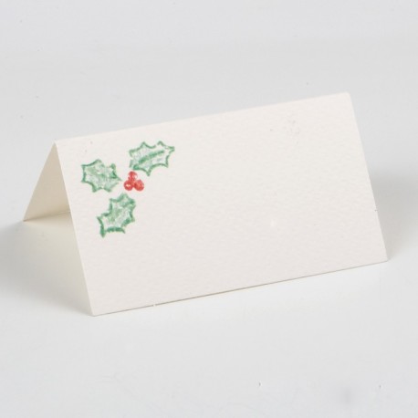 24 Tarjetas Navideñas Muérdago 8x4,5 cm