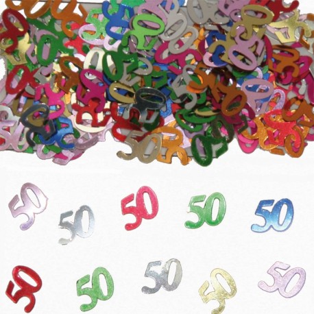Confeti Numero 50 Multicolor