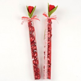 Estuche Rosa y Cinta Corazones con 7 CrokiChock Estuche Rosa y Cinta Corazones con 7 CrokiChock