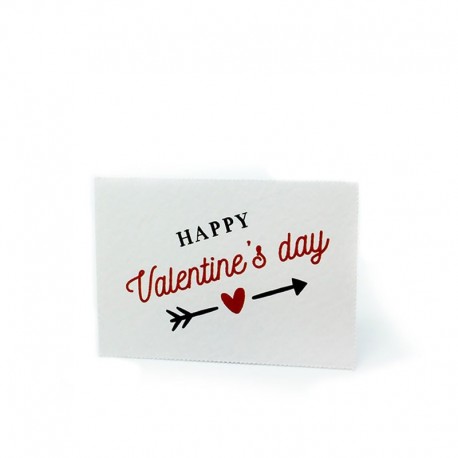 5 Tarjetas Precortadas Happy Valentines 5 x 3,5 cm