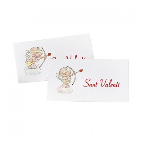 5 Tarjetas Precortadas Cupido Sant Valentí