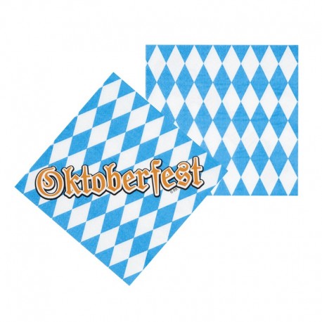 12 Servilletas Oktoberfest 33 cm