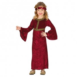 Disfraz de Dama Medieval Elegante Niña Disfraz de Dama Medieval Elegante Niña