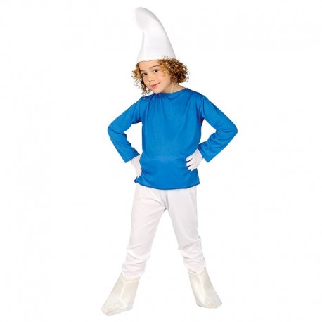 Disfraz de Enanito Azul para Niño