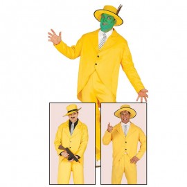 Disfraz de Gangster de Color Amarillo para Hombre