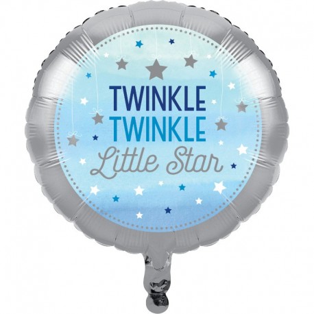 Globo Un Año Niño Little Star Foil