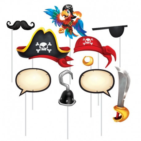 10 Accesorios Photocall Tesoro Pirata