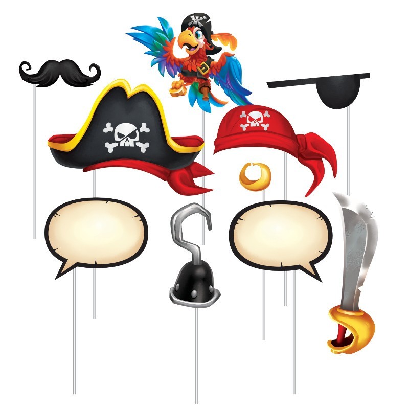 Marco photocall piratas con accesorios