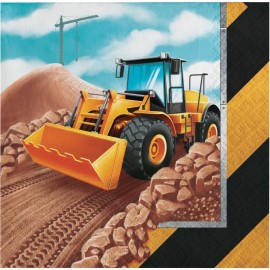16 Servilletas Construcción 25 cm