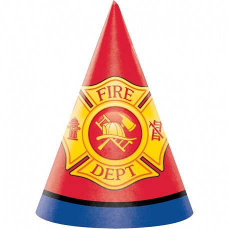 8 Gorros Infantiles Bombero
