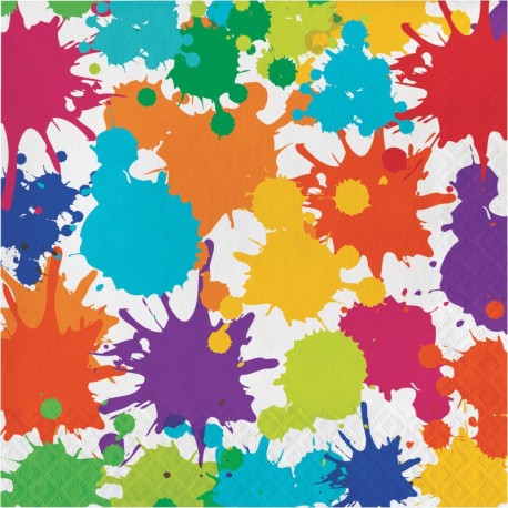 16 Servilletas Fiesta Pintura 33 cm