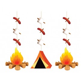 3 Decoraciones Colgantes Campamento