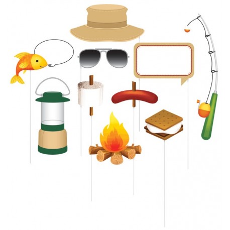 10 Accesorios Photocall Campamento