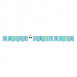 Guirnalda Happy Birthday Llama Party