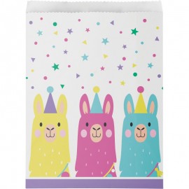 10 Bolsas Llama Party de Papel