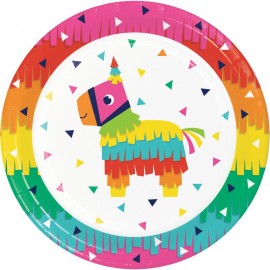 8 Platos Fiesta Mariachi 23 cm