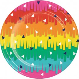 8 Platos Fiesta Mariachi 18 cm