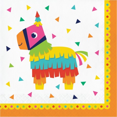 16 Servilletas Fiesta Mariachi 33 cm