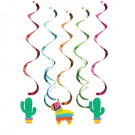 5 Decoraciones Colgantes Fiesta Mariachi