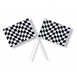 Banderas Blanco y Negro Check