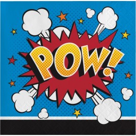 16 Servilletas Superhero 25 cm