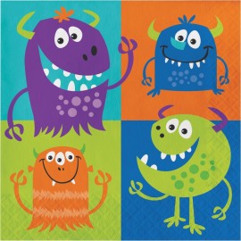 16 Servilletas Monstruitos 33 cm 16 Servilletas Monstruitos 33 cm