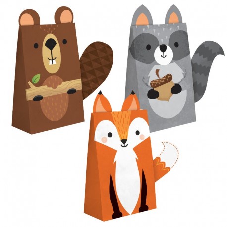 8 Bolsas Animalitos del Bosque