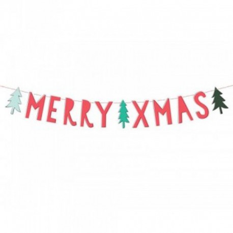 Guirnalda Merry Xmas 12x120 cm