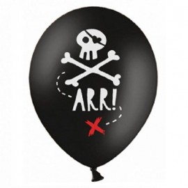 6 Globos Piratas Party 30 cm