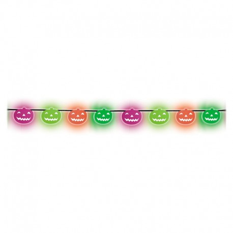Guirnalda Calabazas Neon 2 M